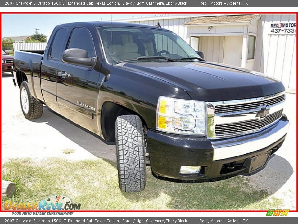 2007 Chevrolet Silverado 1500 LT Extended Cab Texas Edition Black / Light Cashmere/Ebony Black Photo #10