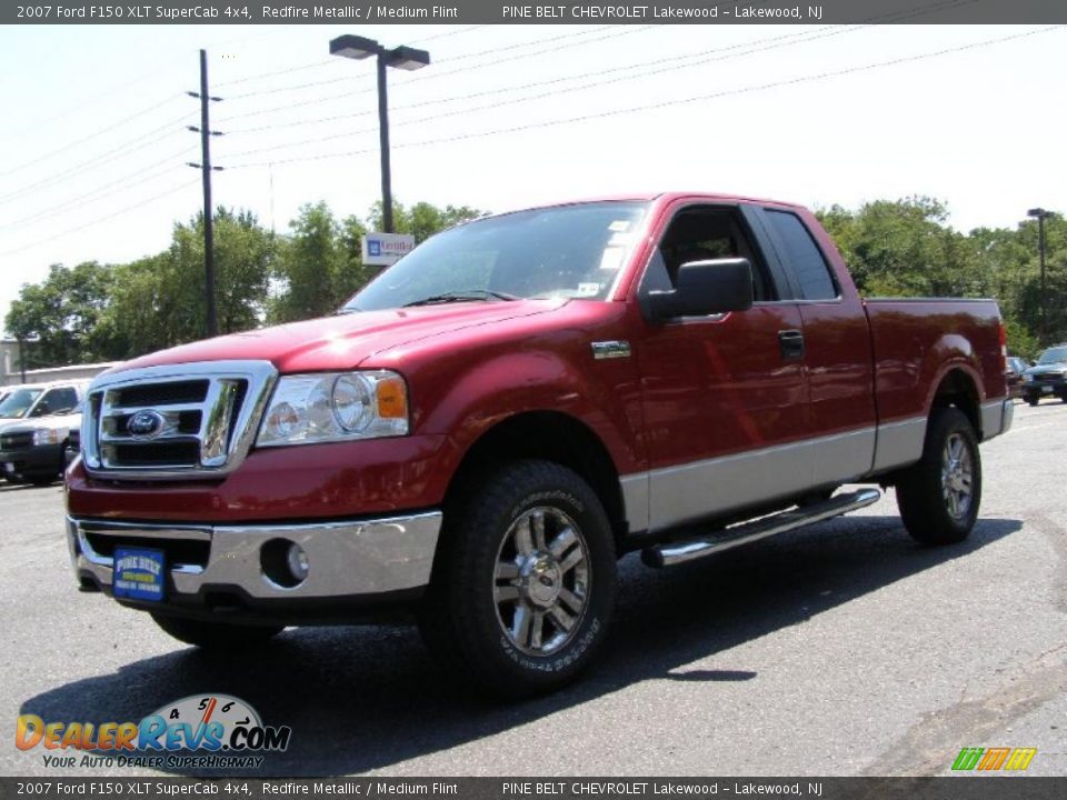 2007 Ford F150 XLT SuperCab 4x4 Redfire Metallic / Medium Flint Photo #1