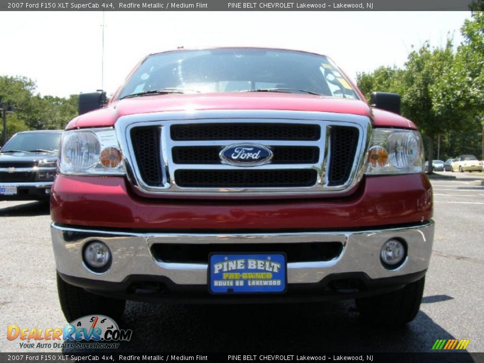 2007 Ford F150 XLT SuperCab 4x4 Redfire Metallic / Medium Flint Photo #2