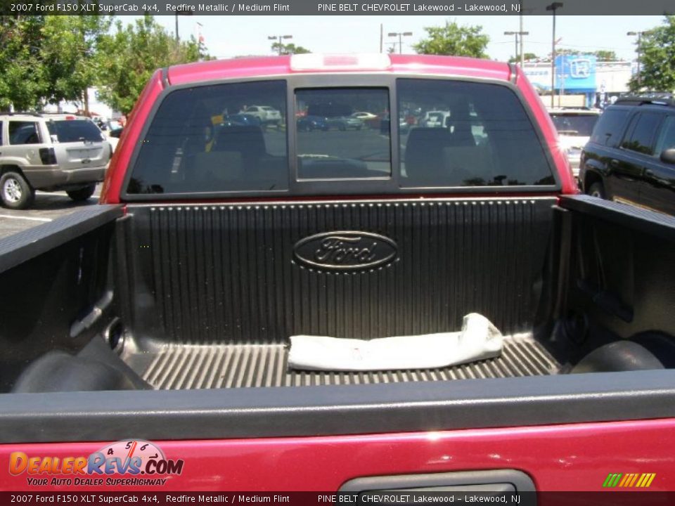 2007 Ford F150 XLT SuperCab 4x4 Redfire Metallic / Medium Flint Photo #7