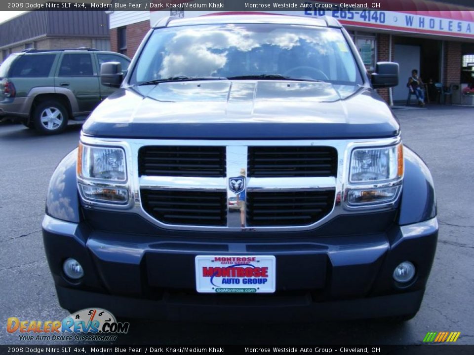 2008 Dodge Nitro SLT 4x4 Modern Blue Pearl / Dark Khaki/Medium Khaki Photo #8