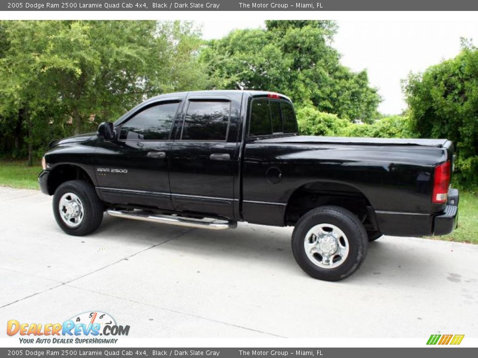 2005 Dodge Ram 2500 Laramie Quad Cab 4x4 Black / Dark Slate Gray Photo #5