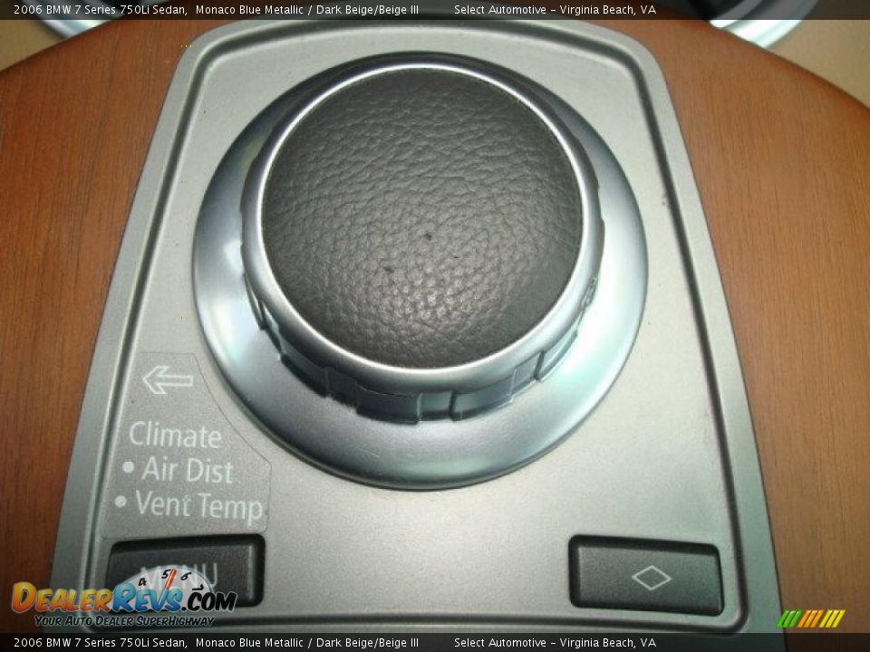 2006 BMW 7 Series 750Li Sedan Monaco Blue Metallic / Dark Beige/Beige III Photo #23