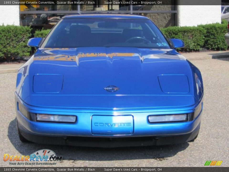 1993 Chevrolet Corvette Convertible Quasar Blue Metallic / Black Photo #2