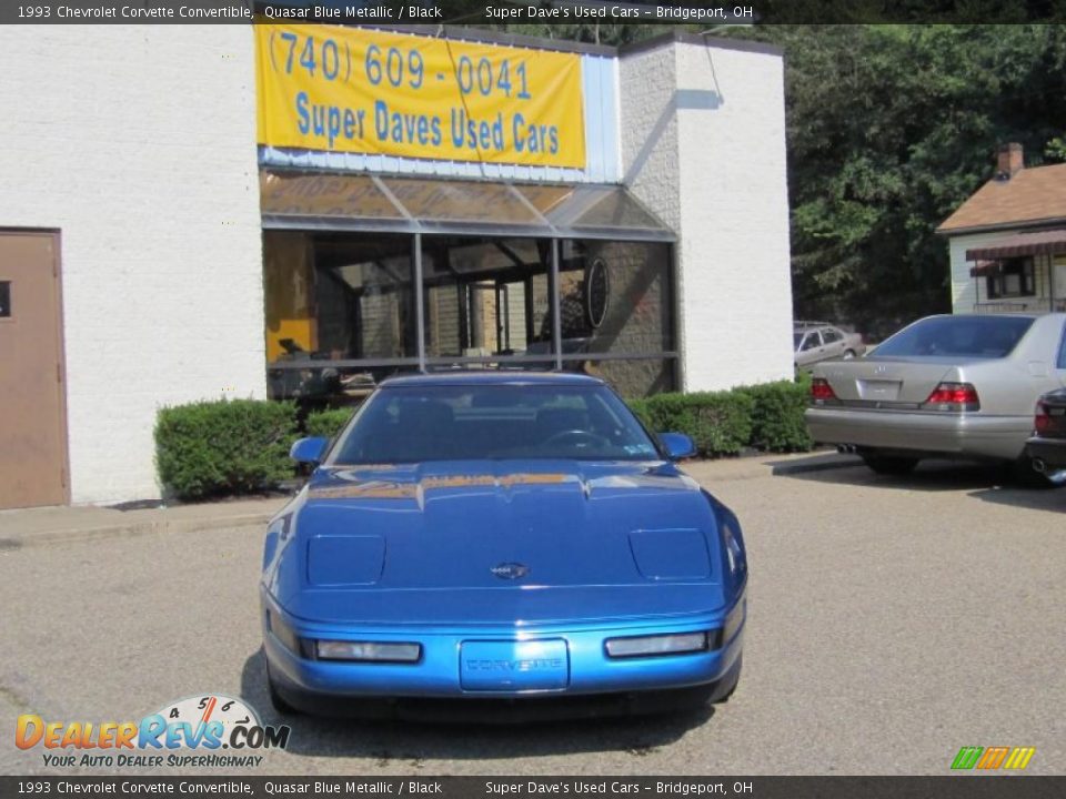 1993 Chevrolet Corvette Convertible Quasar Blue Metallic / Black Photo #3