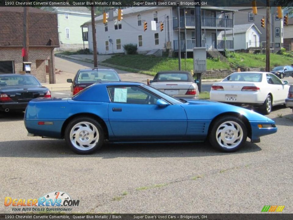 1993 Chevrolet Corvette Convertible Quasar Blue Metallic / Black Photo #5