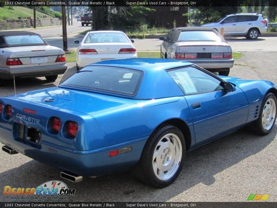 1993 Chevrolet Corvette Convertible Quasar Blue Metallic / Black Photo #7