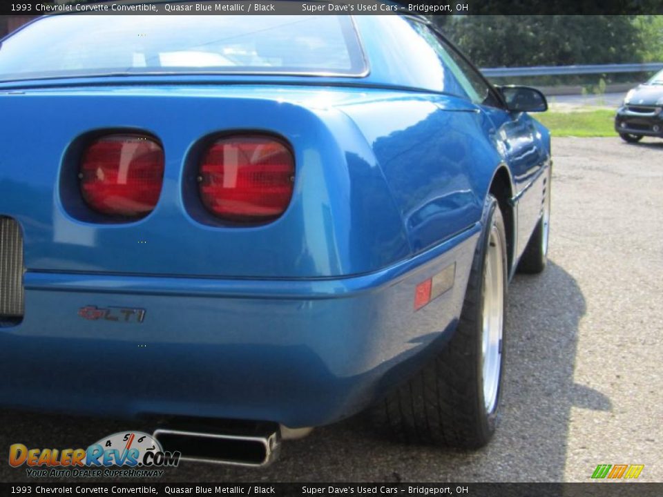 1993 Chevrolet Corvette Convertible Quasar Blue Metallic / Black Photo #9