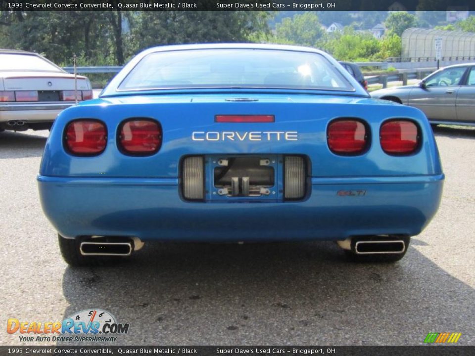 1993 Chevrolet Corvette Convertible Quasar Blue Metallic / Black Photo #10