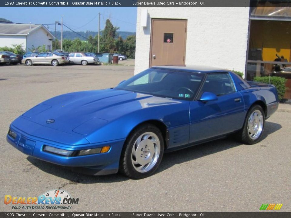 1993 Chevrolet Corvette Convertible Quasar Blue Metallic / Black Photo #15