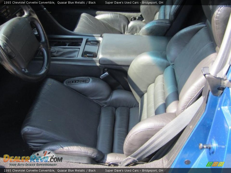 1993 Chevrolet Corvette Convertible Quasar Blue Metallic / Black Photo #17