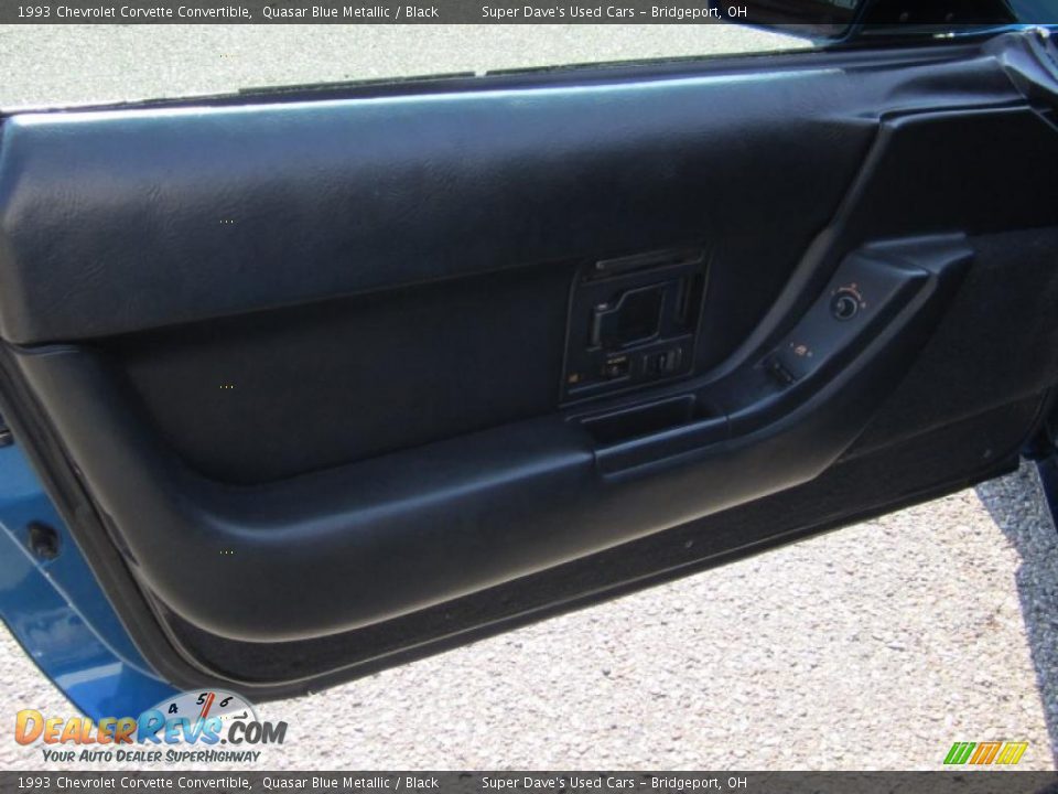 1993 Chevrolet Corvette Convertible Quasar Blue Metallic / Black Photo #22