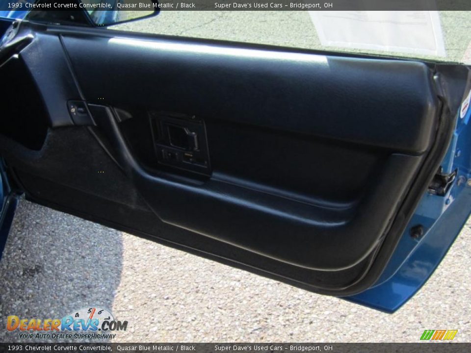 1993 Chevrolet Corvette Convertible Quasar Blue Metallic / Black Photo #24