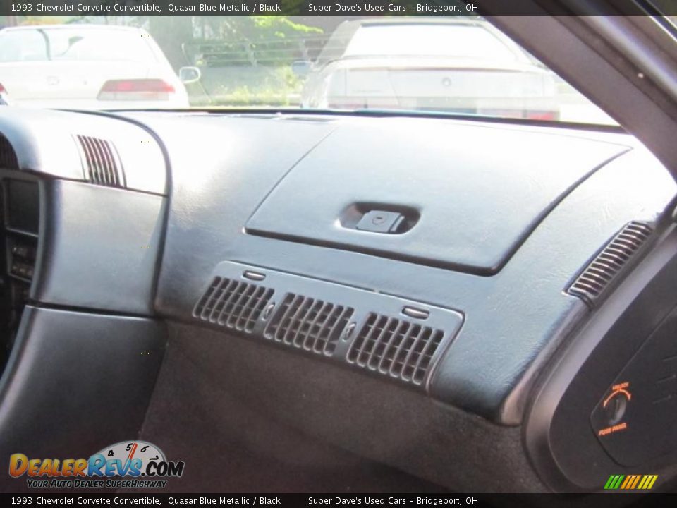 1993 Chevrolet Corvette Convertible Quasar Blue Metallic / Black Photo #25