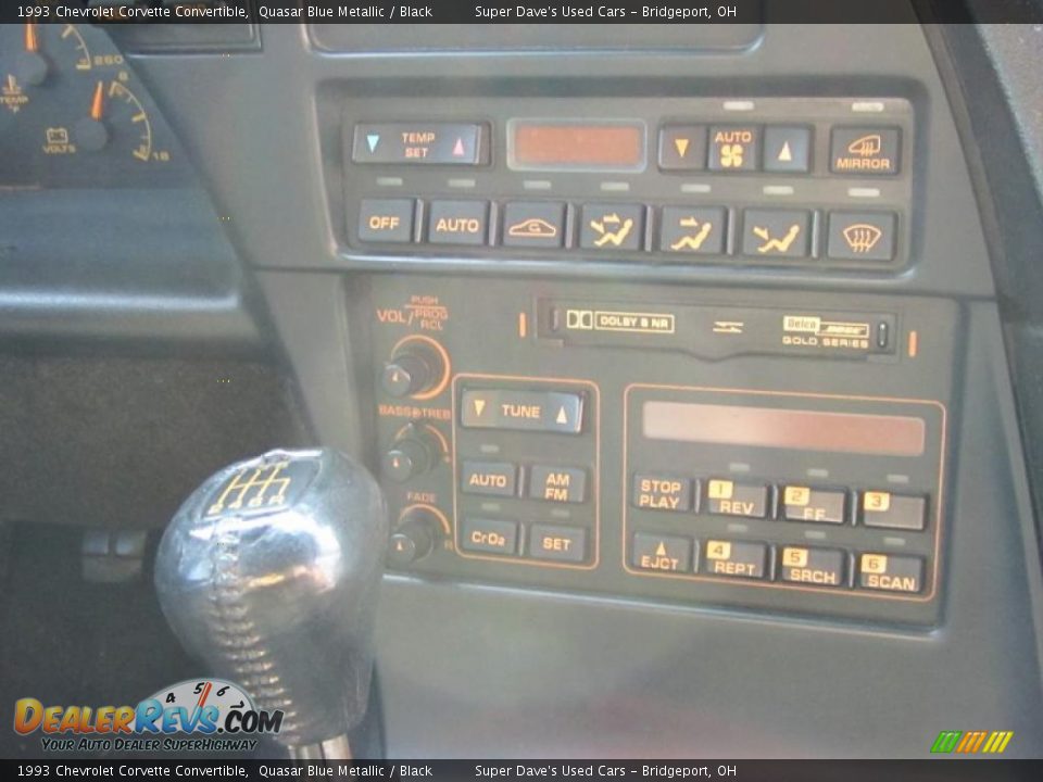 1993 Chevrolet Corvette Convertible Quasar Blue Metallic / Black Photo #26
