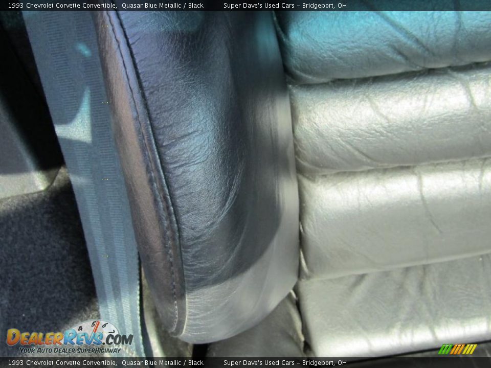 1993 Chevrolet Corvette Convertible Quasar Blue Metallic / Black Photo #27