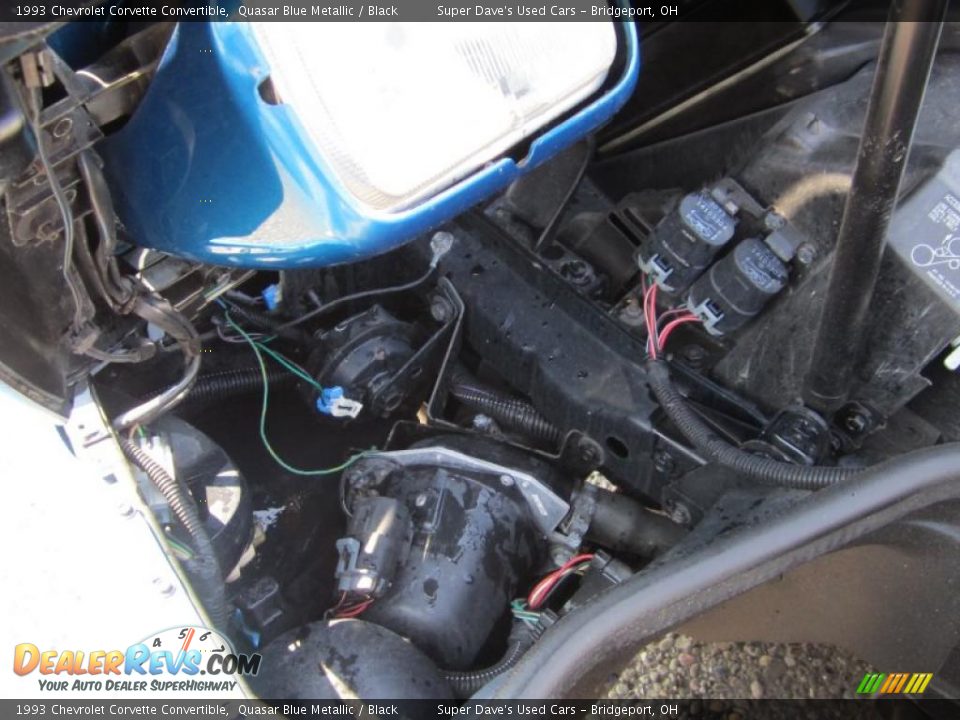 1993 Chevrolet Corvette Convertible Quasar Blue Metallic / Black Photo #29