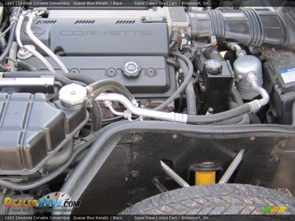 1993 Chevrolet Corvette Convertible Quasar Blue Metallic / Black Photo #30
