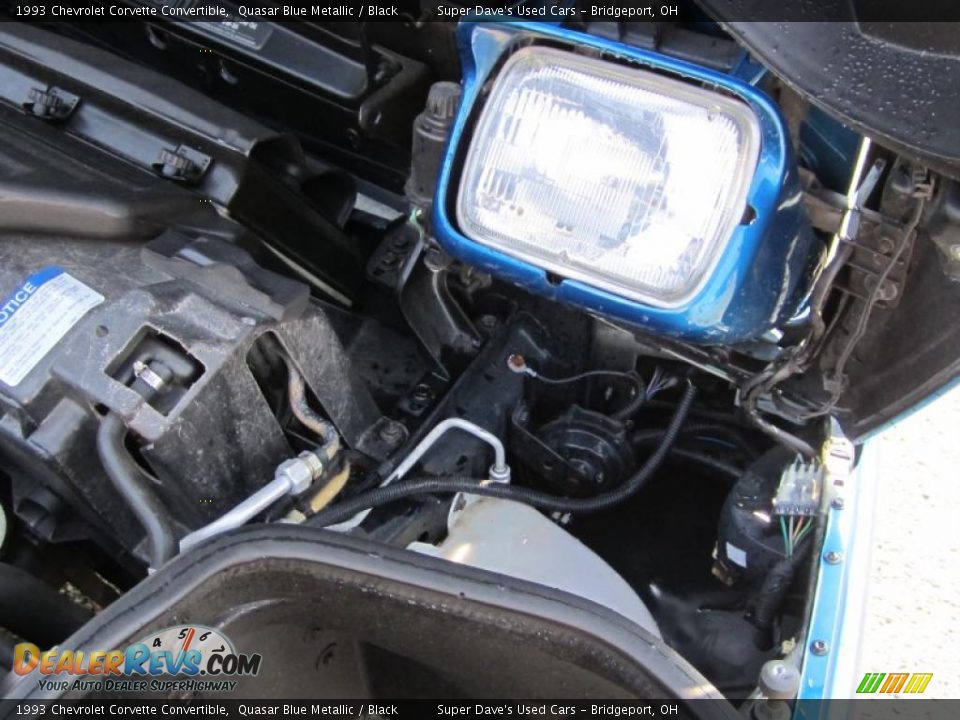 1993 Chevrolet Corvette Convertible Quasar Blue Metallic / Black Photo #31