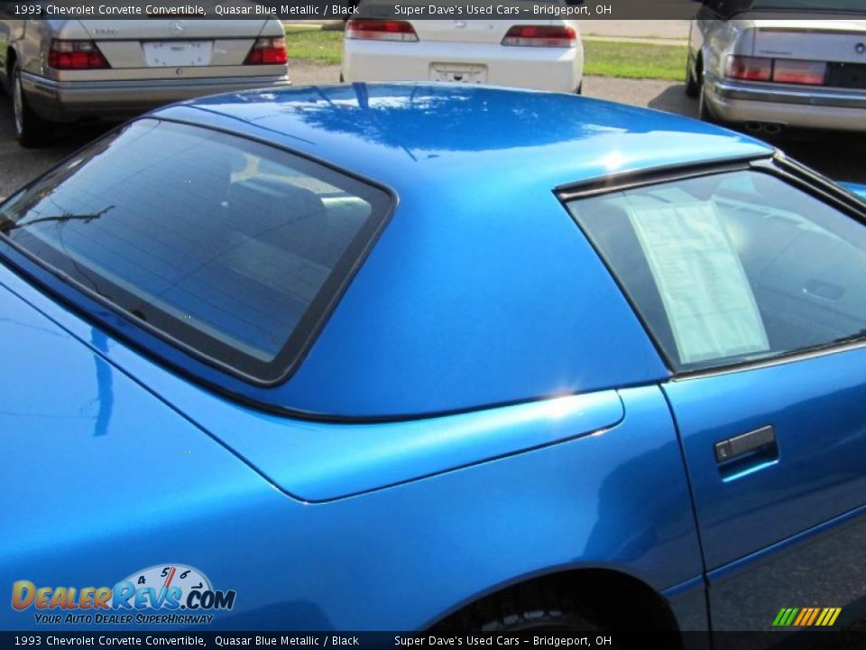 1993 Chevrolet Corvette Convertible Quasar Blue Metallic / Black Photo #35