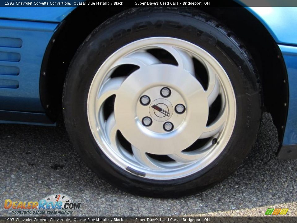 1993 Chevrolet Corvette Convertible Quasar Blue Metallic / Black Photo #36