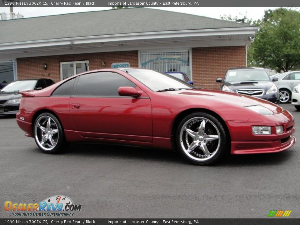 1990 Nissan 300ZX GS Cherry Red Pearl / Black Photo #22