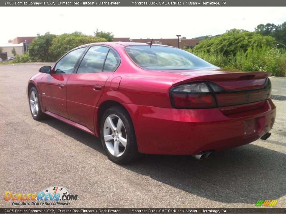 2005 Pontiac Bonneville GXP Crimson Red Tintcoat / Dark Pewter Photo #4