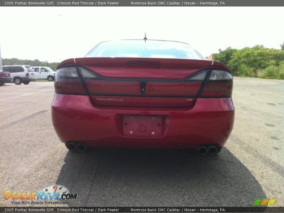 2005 Pontiac Bonneville GXP Crimson Red Tintcoat / Dark Pewter Photo #5