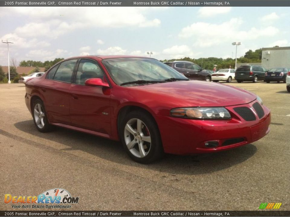 2005 Pontiac Bonneville GXP Crimson Red Tintcoat / Dark Pewter Photo #8