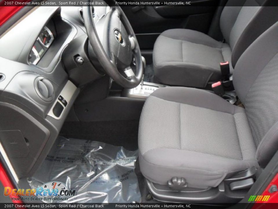 2007 Chevrolet Aveo LS Sedan Sport Red / Charcoal Black Photo #7