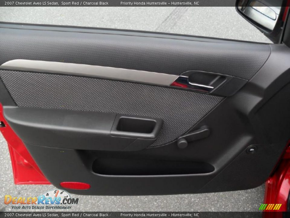 2007 Chevrolet Aveo LS Sedan Sport Red / Charcoal Black Photo #9