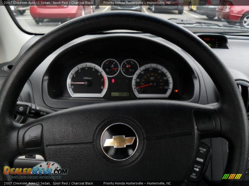 2007 Chevrolet Aveo LS Sedan Sport Red / Charcoal Black Photo #10