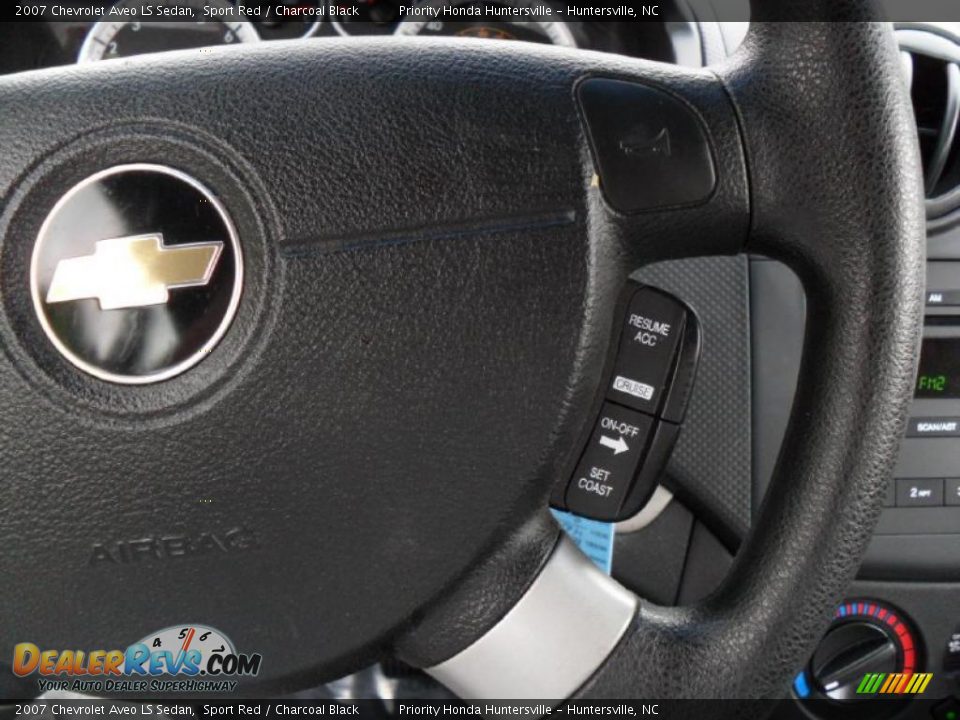 2007 Chevrolet Aveo LS Sedan Sport Red / Charcoal Black Photo #12