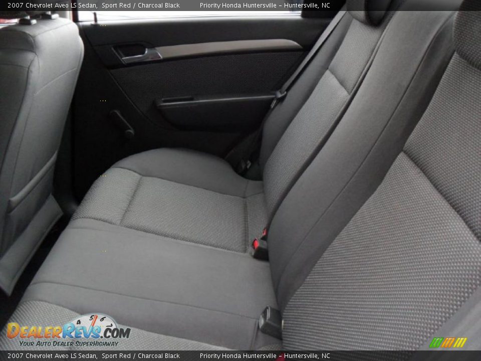 2007 Chevrolet Aveo LS Sedan Sport Red / Charcoal Black Photo #15