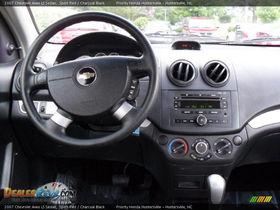 2007 Chevrolet Aveo LS Sedan Sport Red / Charcoal Black Photo #16