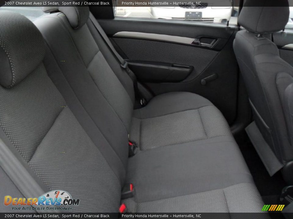 2007 Chevrolet Aveo LS Sedan Sport Red / Charcoal Black Photo #19