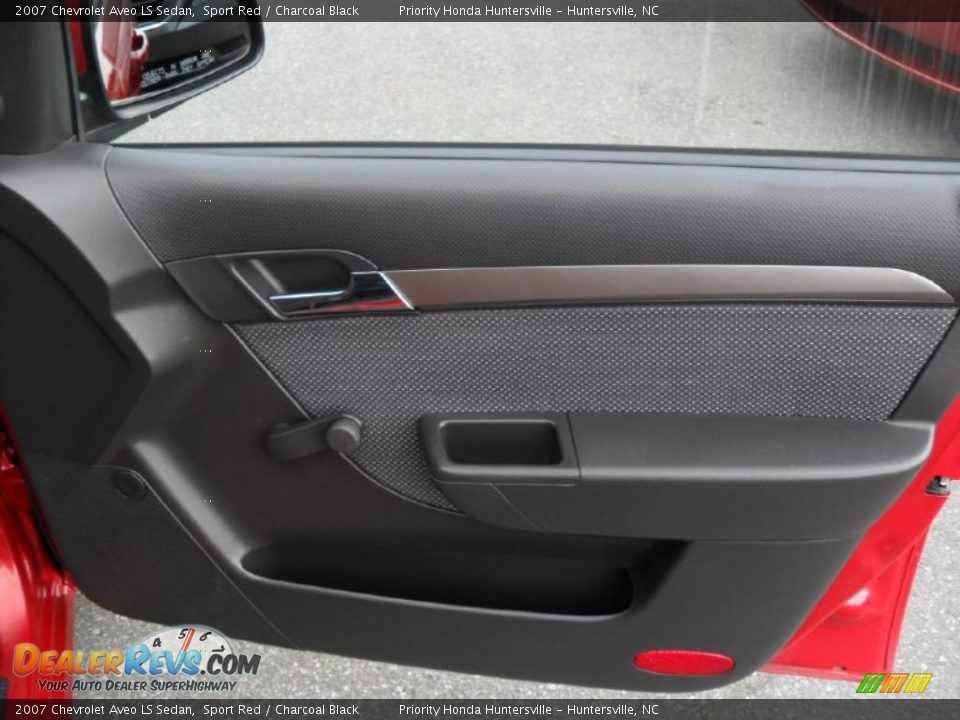 2007 Chevrolet Aveo LS Sedan Sport Red / Charcoal Black Photo #22