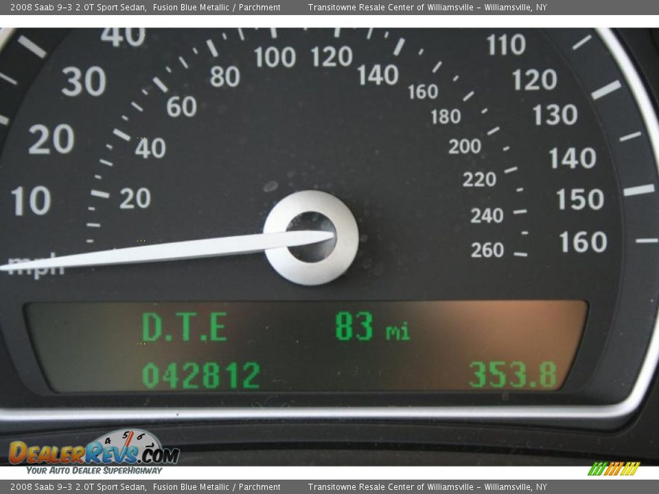 2008 Saab 9-3 2.0T Sport Sedan Fusion Blue Metallic / Parchment Photo #3