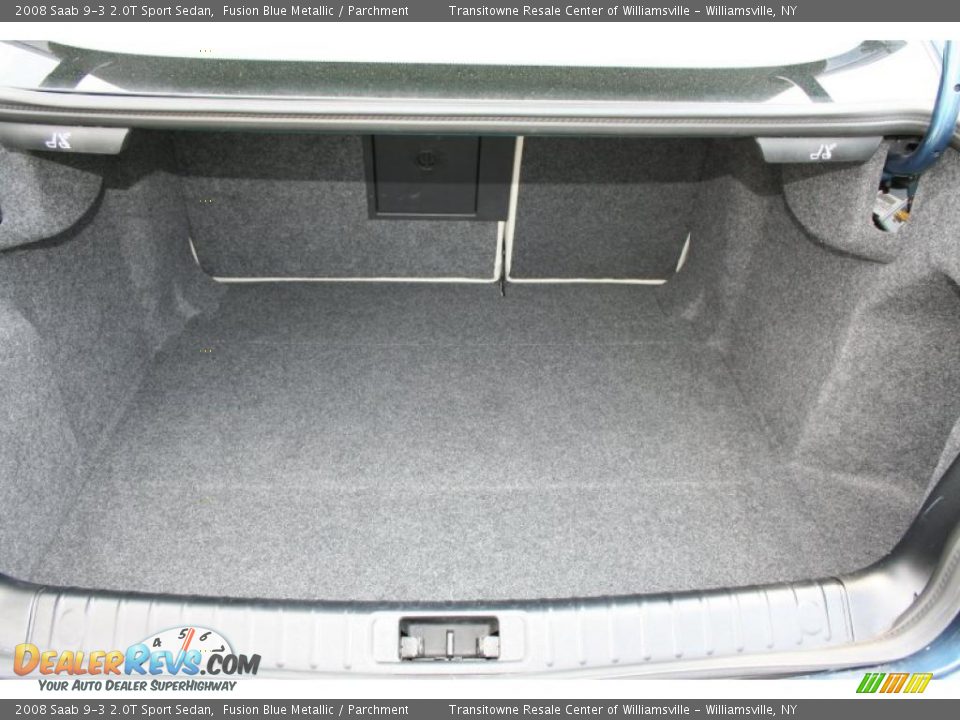 2008 Saab 9-3 2.0T Sport Sedan Fusion Blue Metallic / Parchment Photo #26
