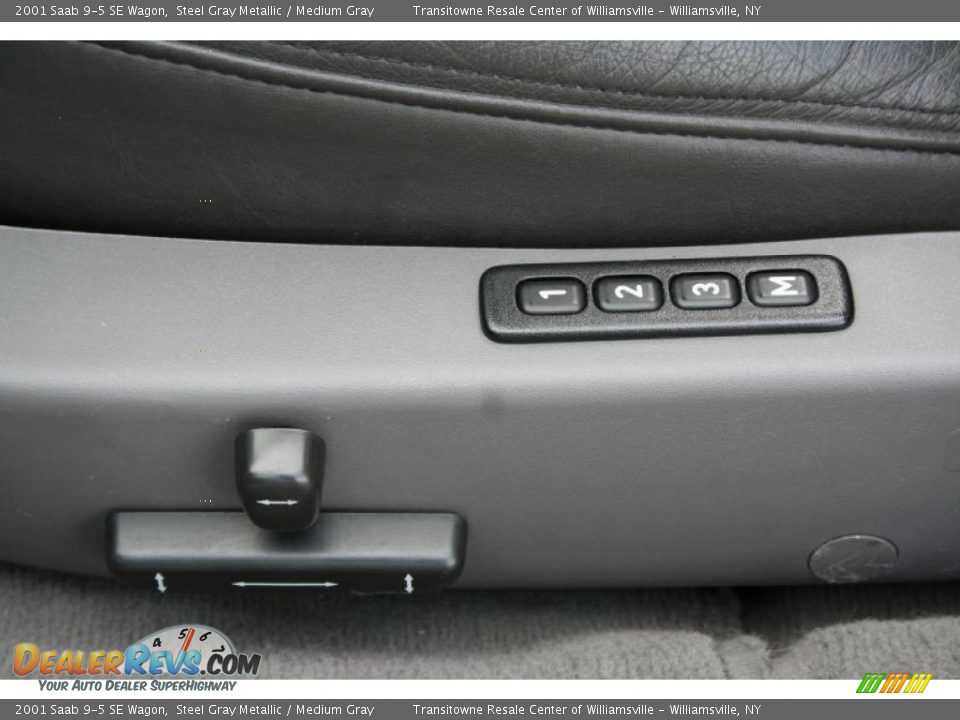 2001 Saab 9-5 SE Wagon Steel Gray Metallic / Medium Gray Photo #7