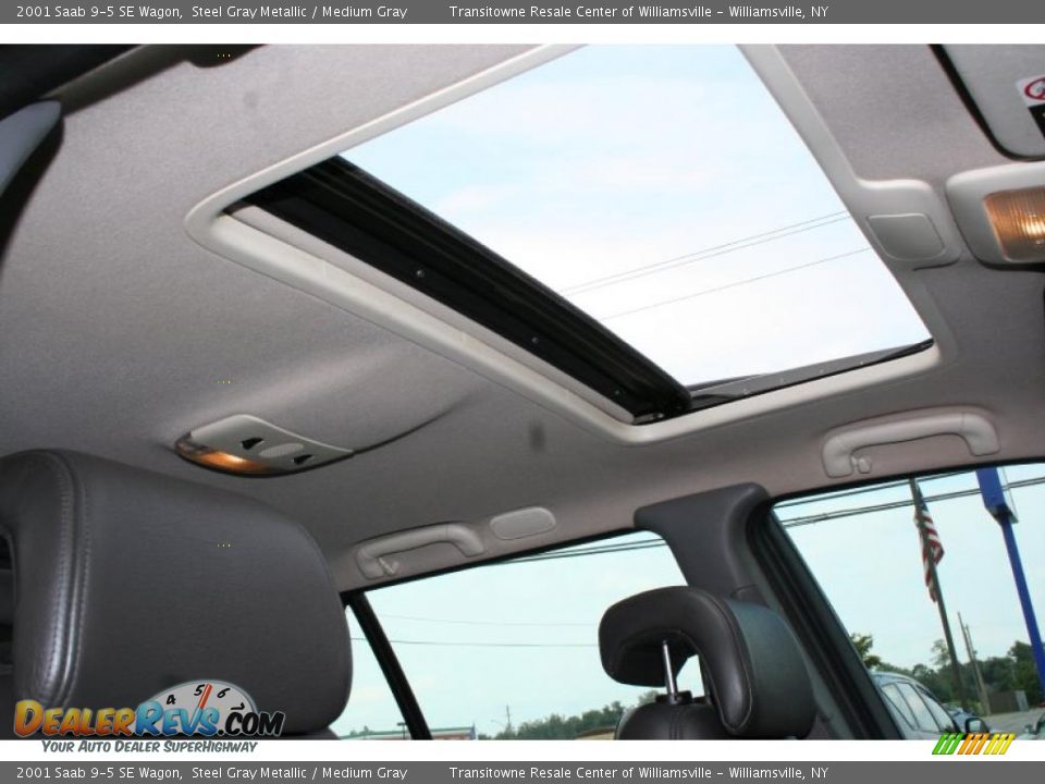 2001 Saab 9-5 SE Wagon Steel Gray Metallic / Medium Gray Photo #8