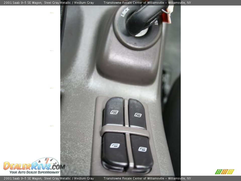 2001 Saab 9-5 SE Wagon Steel Gray Metallic / Medium Gray Photo #9