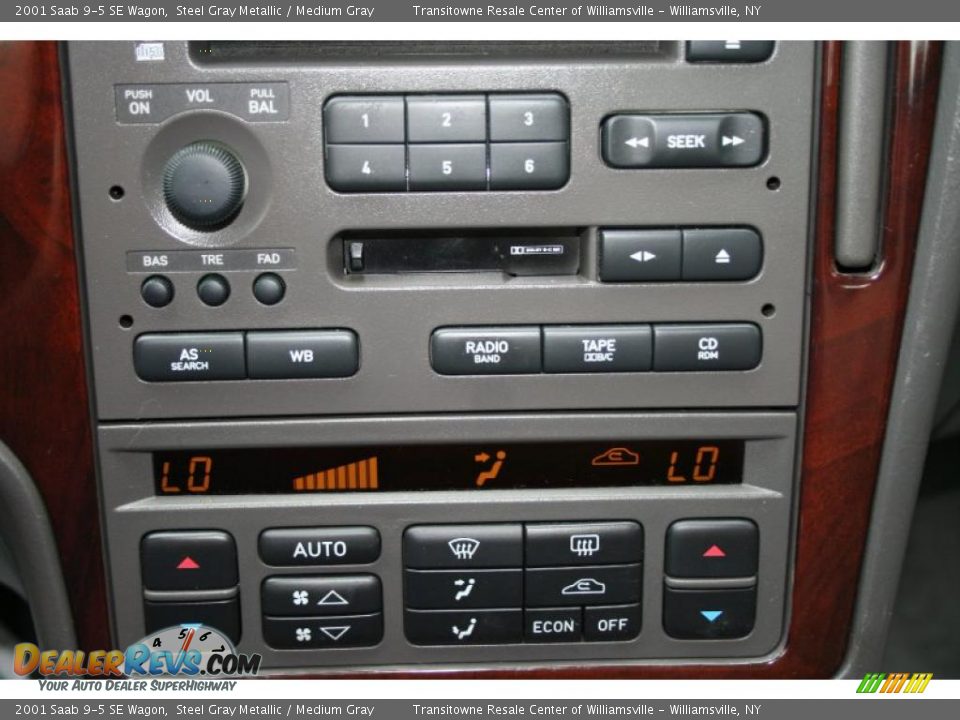 2001 Saab 9-5 SE Wagon Steel Gray Metallic / Medium Gray Photo #10