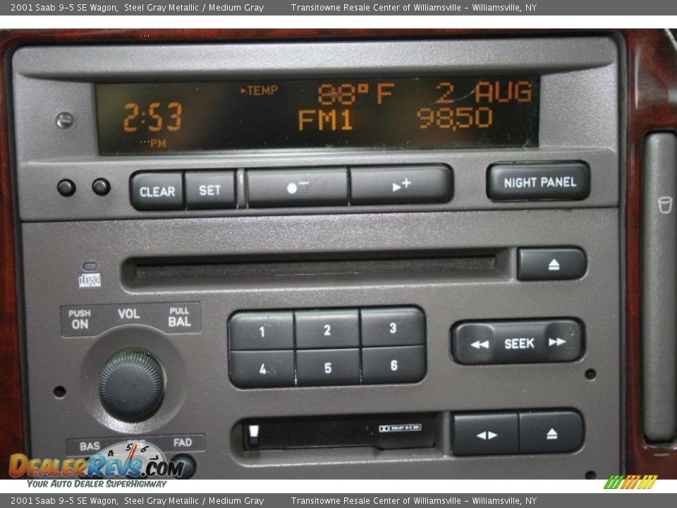 2001 Saab 9-5 SE Wagon Steel Gray Metallic / Medium Gray Photo #11