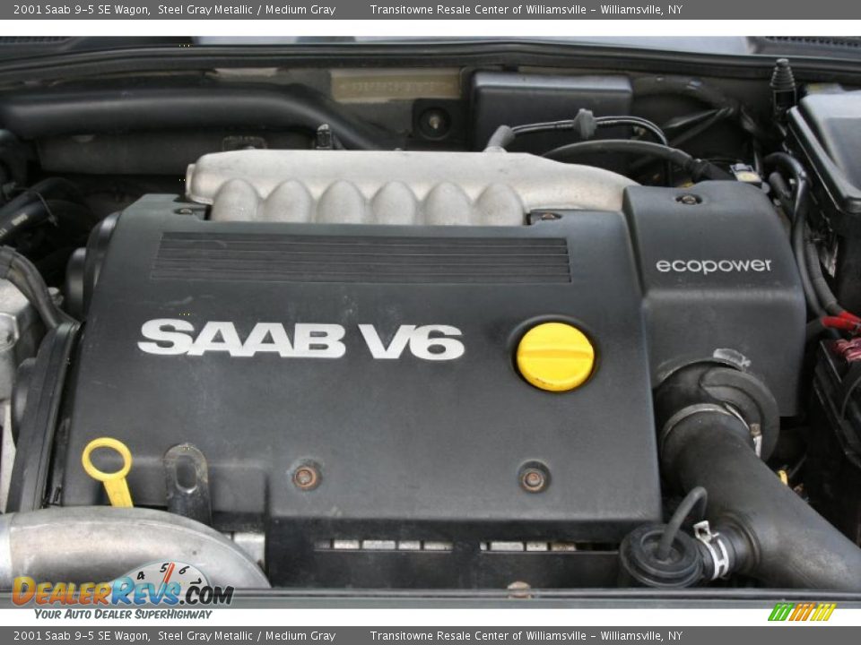 2001 Saab 9-5 SE Wagon Steel Gray Metallic / Medium Gray Photo #13