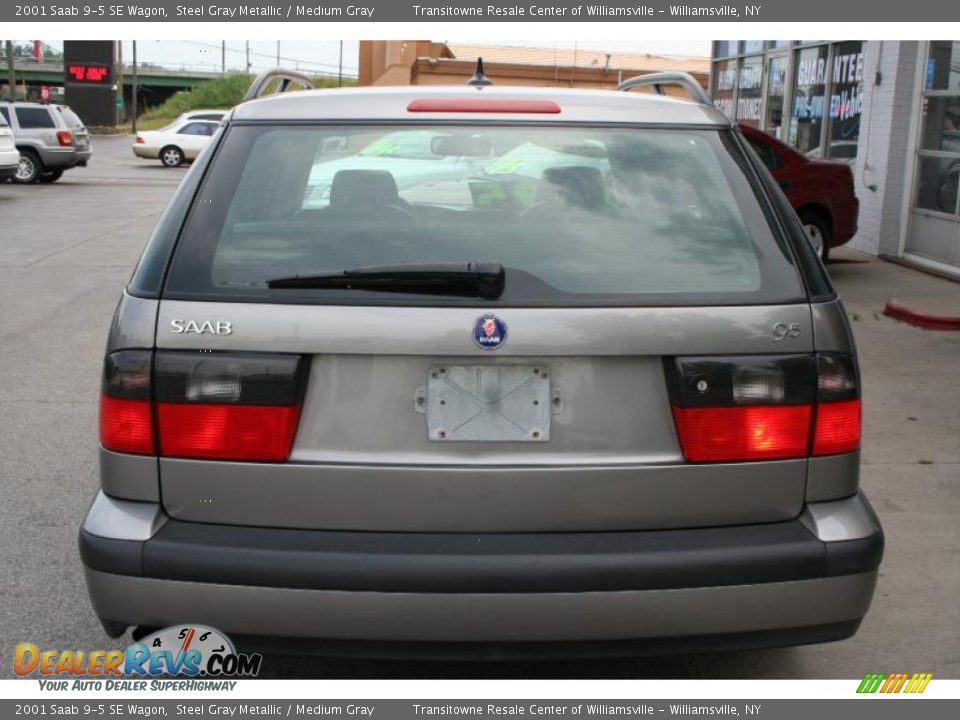 2001 Saab 9-5 SE Wagon Steel Gray Metallic / Medium Gray Photo #15