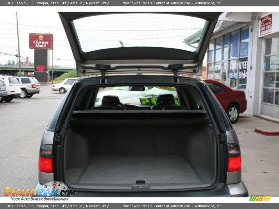 2001 Saab 9-5 SE Wagon Steel Gray Metallic / Medium Gray Photo #17