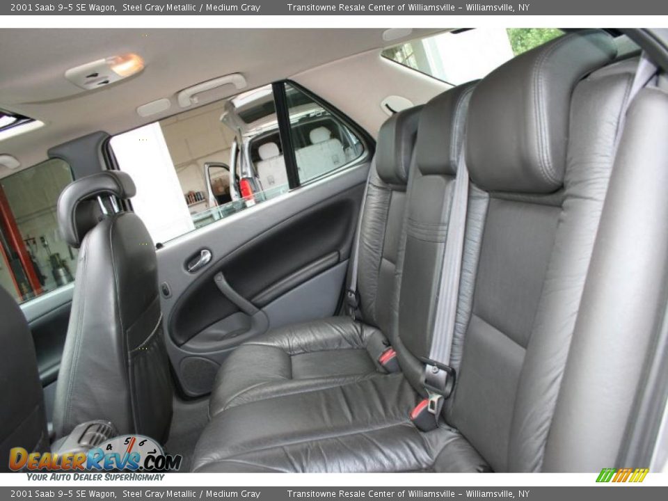 2001 Saab 9-5 SE Wagon Steel Gray Metallic / Medium Gray Photo #25