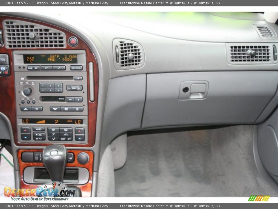 2001 Saab 9-5 SE Wagon Steel Gray Metallic / Medium Gray Photo #28
