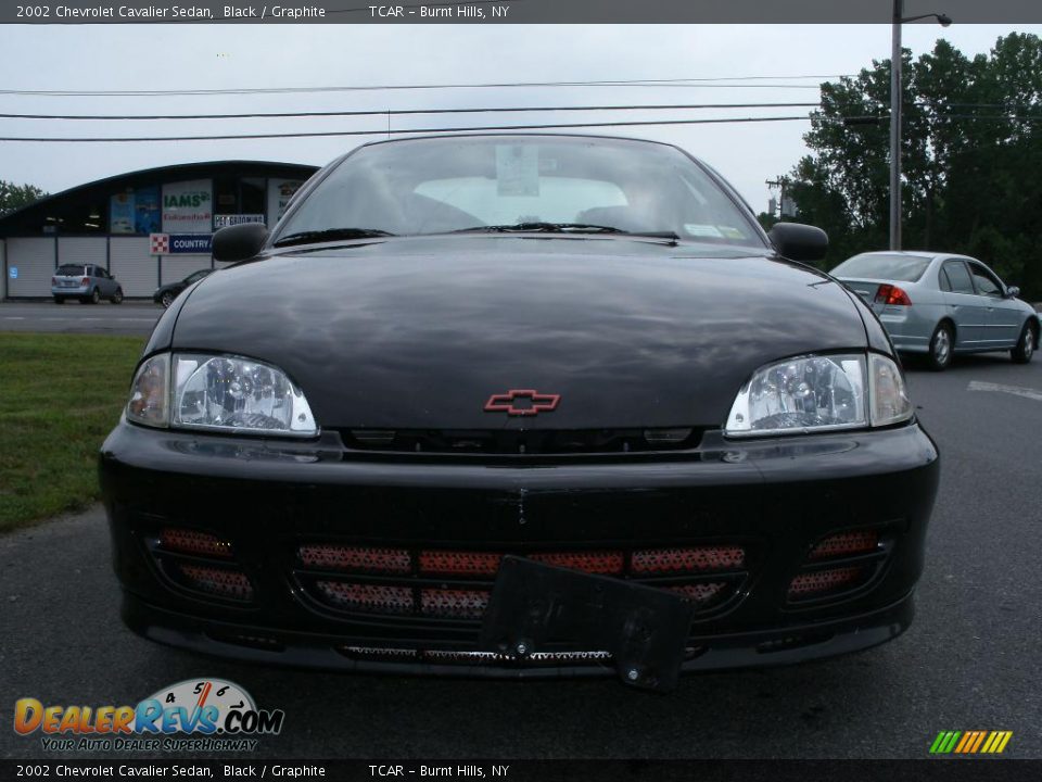 2002 Chevrolet Cavalier Sedan Black / Graphite Photo #3
